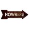 Signmission Nowhere Arrow Decal Funny Home Decor 18in Wide D-A-999702 - alternate 1
